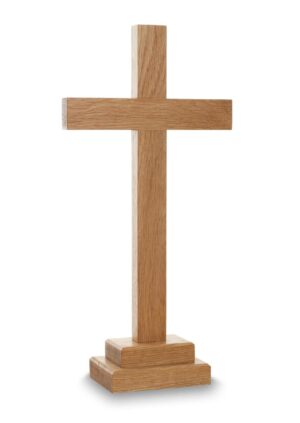 14 inch altar cross oak