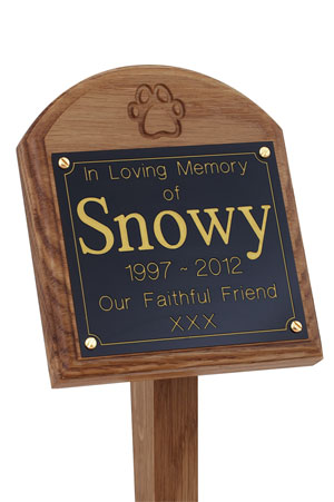 wooden pet memorials